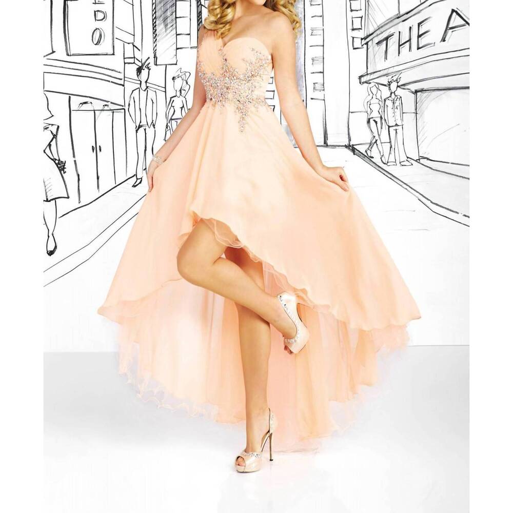 NEW TIFFANY DESIGNS women's prom dress in orange sherbet
